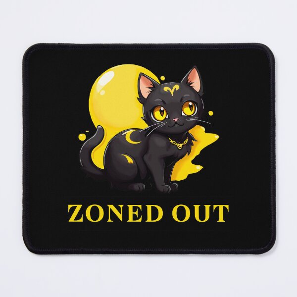 Item preview, Black cat zoned out. designed and sold by OmikronStore.