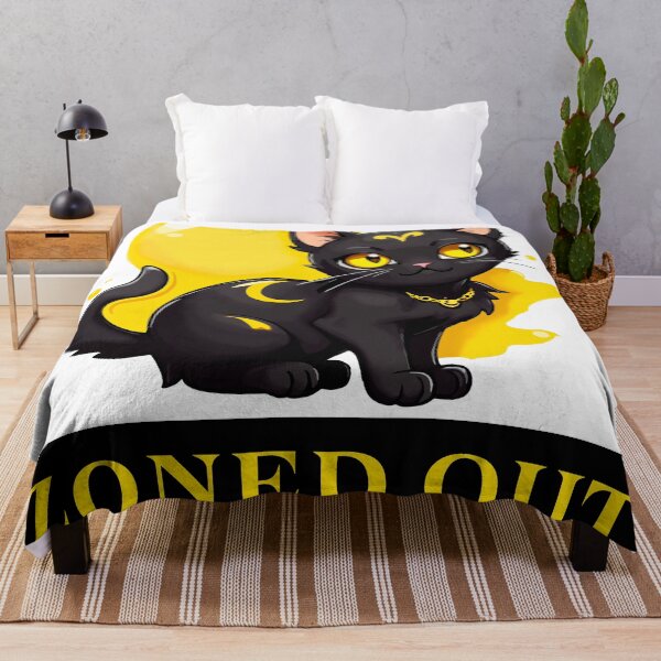 Item preview, Black cat zoned out.  designed and sold by OmikronStore.