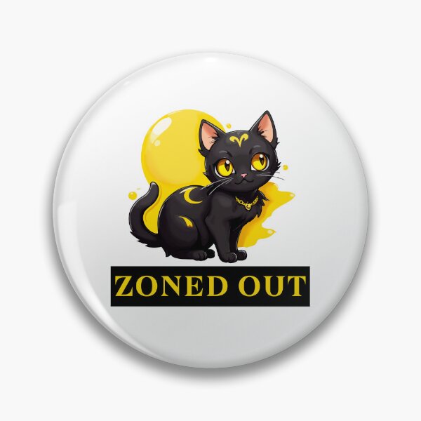 Item preview, Black cat zoned out.  designed and sold by OmikronStore.