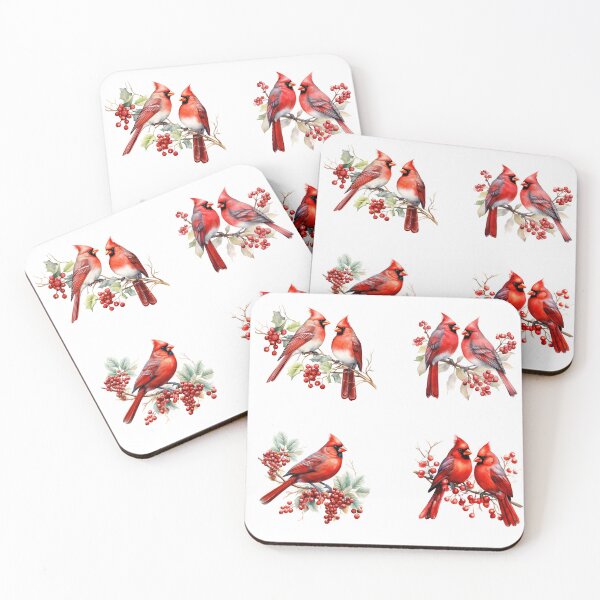 Item preview, Watercolor Red Cardinals designed and sold by TheAnimalZ00.