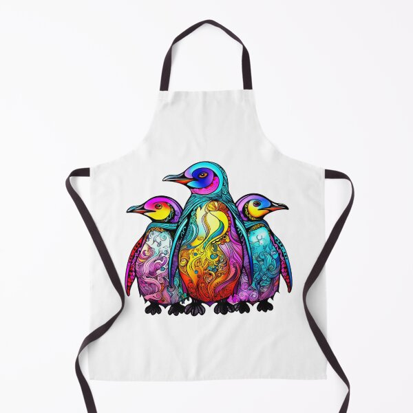 Item preview, Vibrant and bright colored trio of penguins designed and sold by liana campbell.