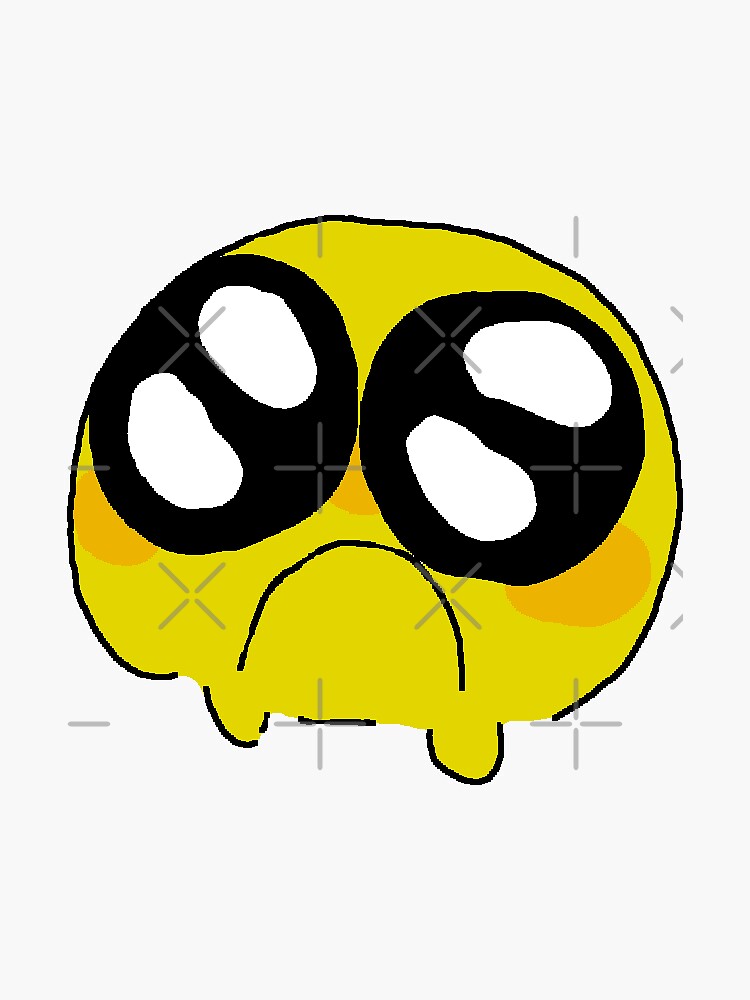 Super Sad Emoji Sticker for Sale by TransDust Redbubble