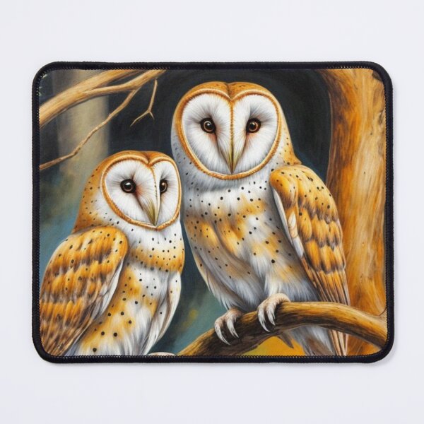 Item preview, Liquid paint Abstract owl design "-bright and colorful owl ladies designed and sold by Obinne.