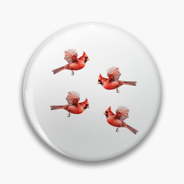 Item preview, Watercolor Flying Red Cardinals designed and sold by TheAnimalZ00.