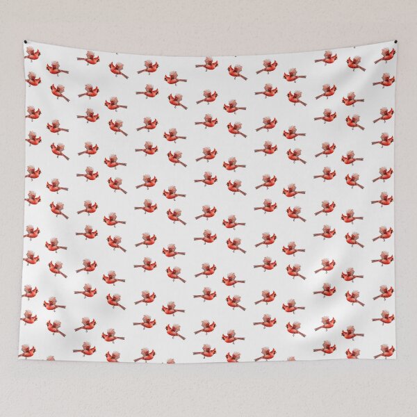 Item preview, Watercolor Flying Red Cardinals designed and sold by TheAnimalZ00.