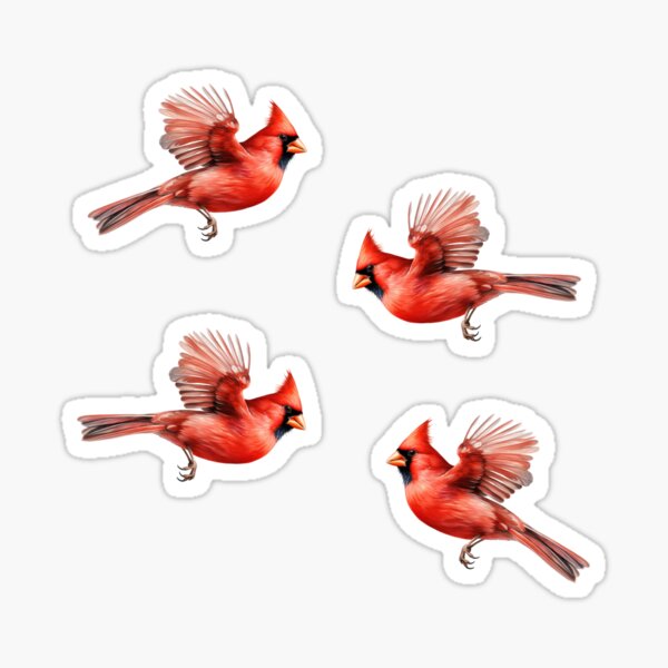 Item preview, Watercolor Flying Red Cardinals designed and sold by TheAnimalZ00.