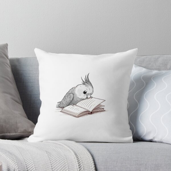 Item preview, White-Faced Cockatiel Reading designed and sold by sosodesj.