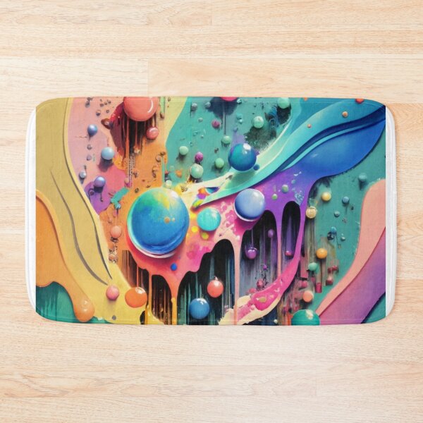 Item preview, Bright colourful watercolours bubbles and drips design designed and sold by BCD BRANDS.