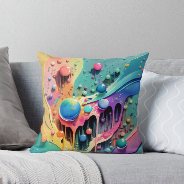 Item preview, Bright colourful watercolours bubbles and drips design designed and sold by BCD BRANDS.