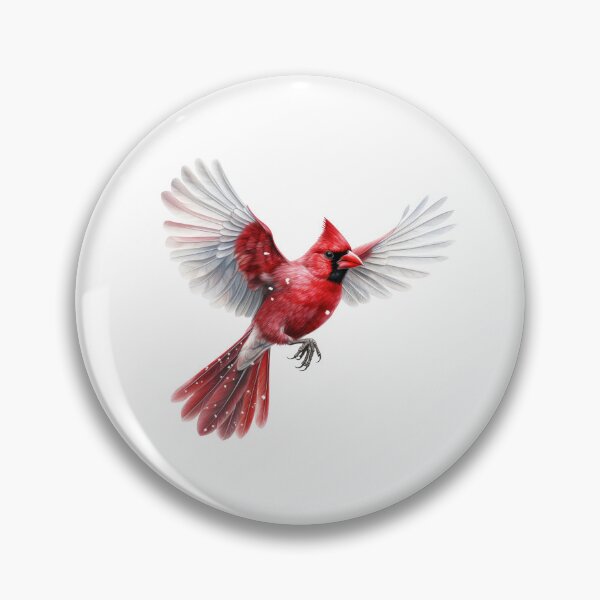 Item preview, Watercolor Flying Northern Cardinal designed and sold by TheAnimalZ00.
