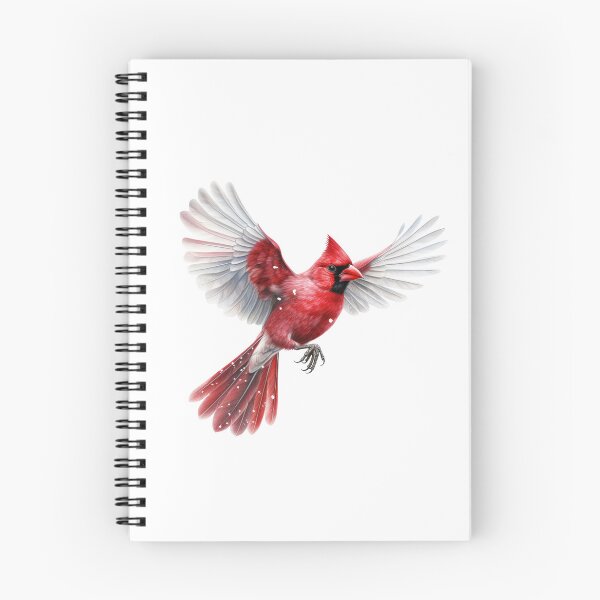 Item preview, Watercolor Flying Northern Cardinal designed and sold by TheAnimalZ00.