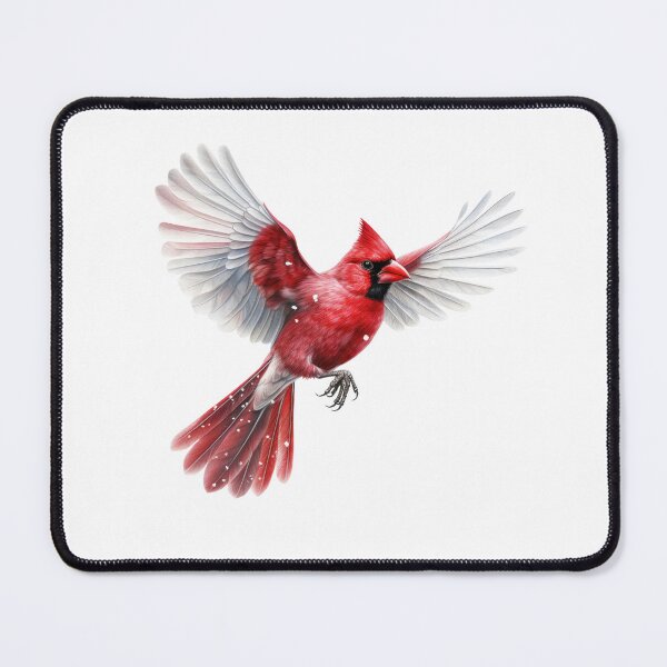 Item preview, Watercolor Flying Northern Cardinal designed and sold by TheAnimalZ00.