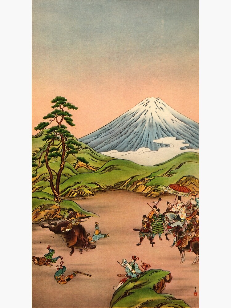Samurai battle at Mt Fuji by Fletchsan