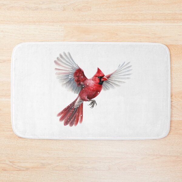 Item preview, Watercolor Flying Northern Cardinal designed and sold by TheAnimalZ00.