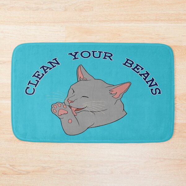 Item preview, Clean Your Beans Gray Cat Pun designed and sold by Deborah Camp.