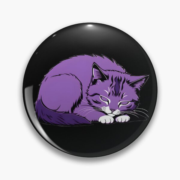 Item preview, Purple Cat Chilling designed and sold by Catophile.