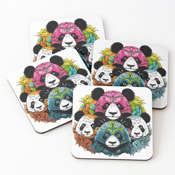 Item preview, Colorful Panda Bear Family designed and sold by liana campbell.