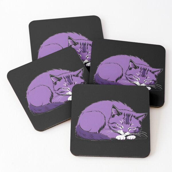 Item preview, Purple Cat Chilling designed and sold by Catophile.