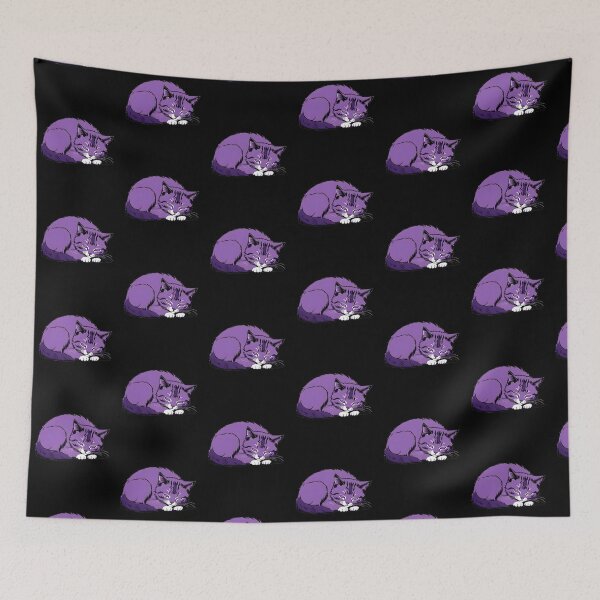 Item preview, Purple Cat Chilling designed and sold by Catophile.
