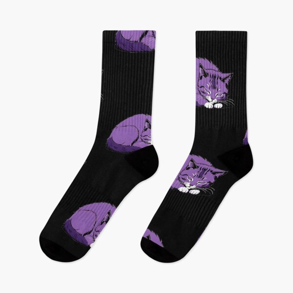Item preview, Purple Cat Chilling designed and sold by Catophile.