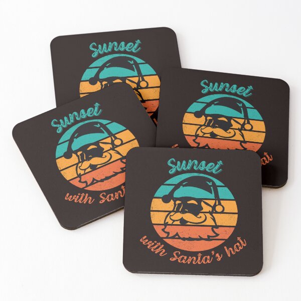 Item preview, Winter Sunset with Santa Claus designed and sold by DeeJaay.