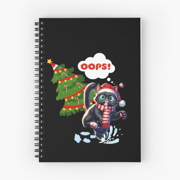 Item preview, Christmas Mishap: Clumsy Kitten's Holiday Adventure designed and sold by ArtFeverShop.