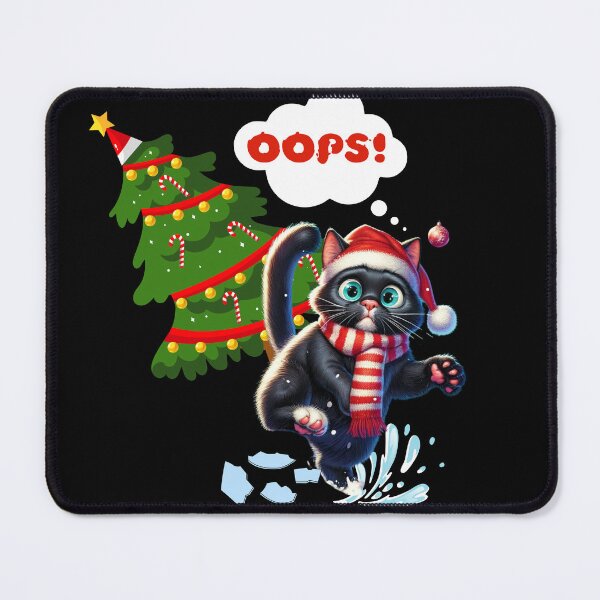 Item preview, Christmas Mishap: Clumsy Kitten's Holiday Adventure designed and sold by ArtFeverShop.