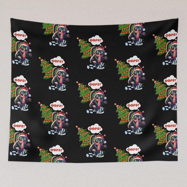 Item preview, Christmas Mishap: Clumsy Kitten's Holiday Adventure designed and sold by ArtFeverShop.