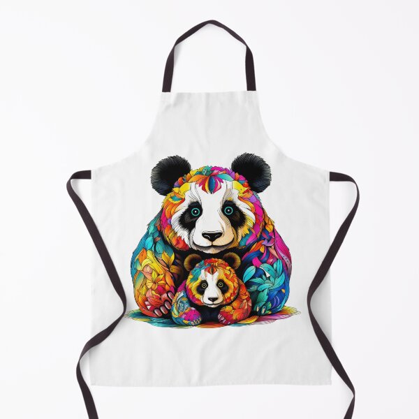Item preview, Vibrant Panda Mom with her baby designed and sold by liana campbell.