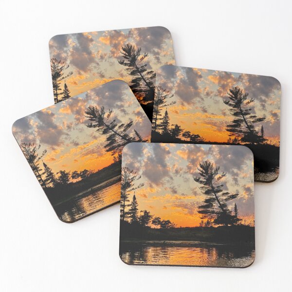 Item preview, Sunset Photograph Canoe Trip on the Platte River in Michigan designed and sold by jenkcole08.