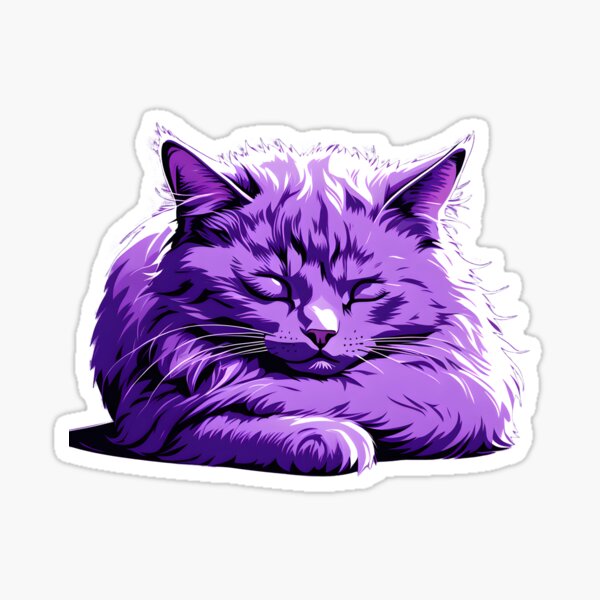 Vista previa del artículo con la obra «Gato durmiendo», diseñado y vendido por Catophile.