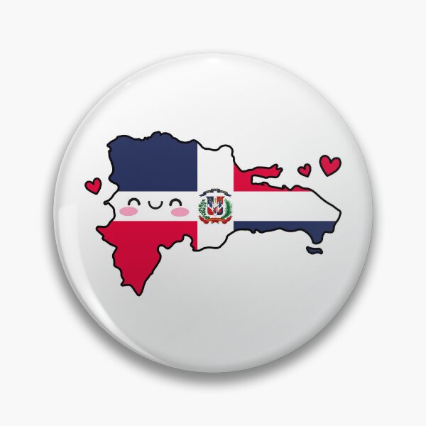 Item preview, Dominican Republic Flag Map Smile with Love designed and sold by pixelsparkzone.