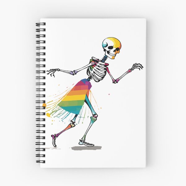 Item preview, Rainbow skeleton dancing designed and sold by MindFrank.