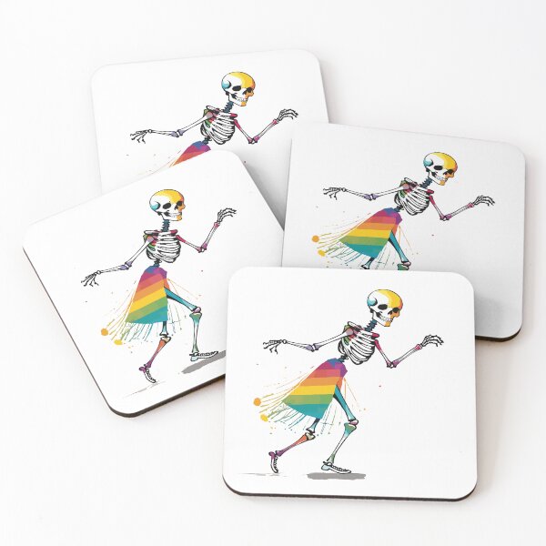 Item preview, Rainbow skeleton dancing designed and sold by MindFrank.