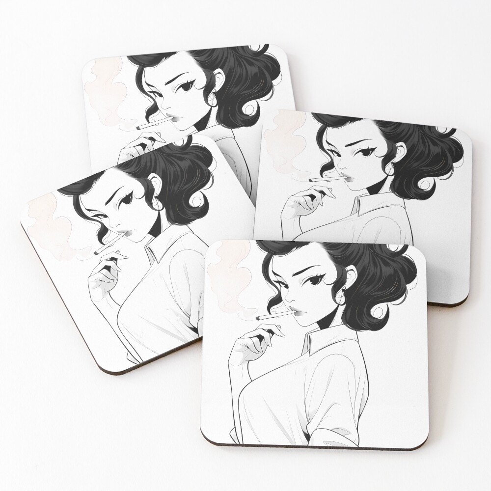 Aperçu de l'œuvre Dessous de verre (lot de 4) créée et vendue par RaccoolDesign.