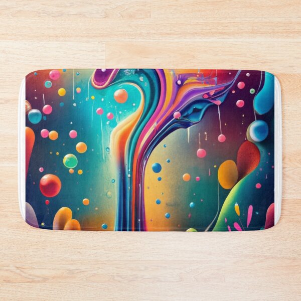 Item preview, Bright colourful watercolours bubbles and drips design designed and sold by BCD BRANDS.
