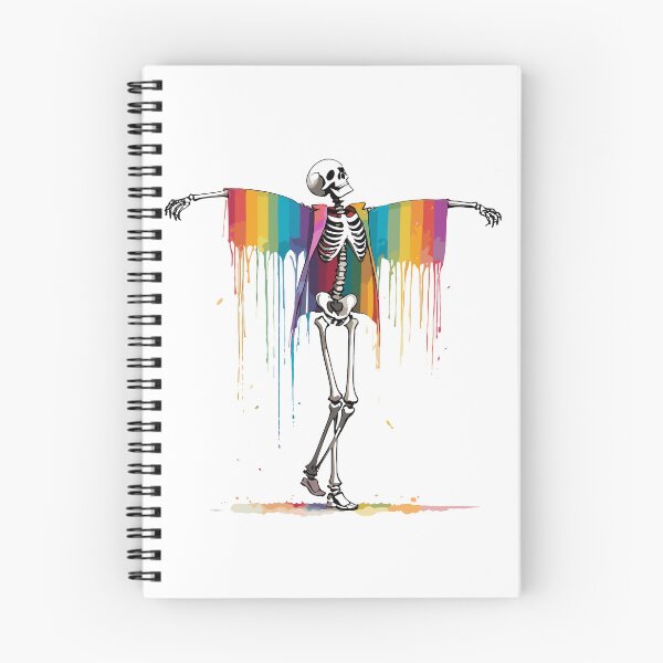 Item preview, Rainbow skeleton dancing designed and sold by MindFrank.