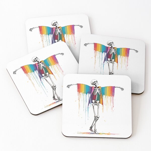 Item preview, Rainbow skeleton dancing designed and sold by MindFrank.