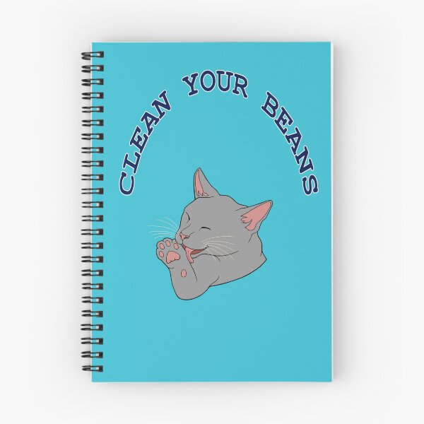Item preview, Clean Your Beans Gray Cat Pun designed and sold by Deborah Camp.