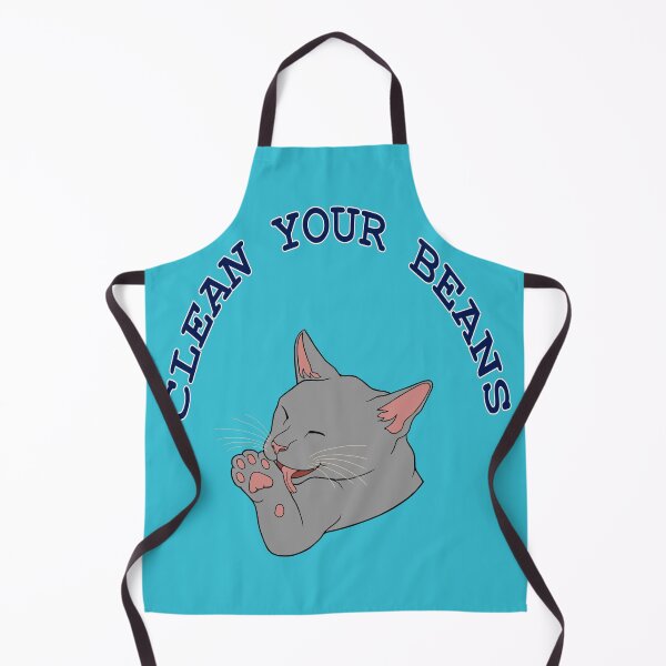 Item preview, Clean Your Beans Gray Cat Pun designed and sold by Deborah Camp.