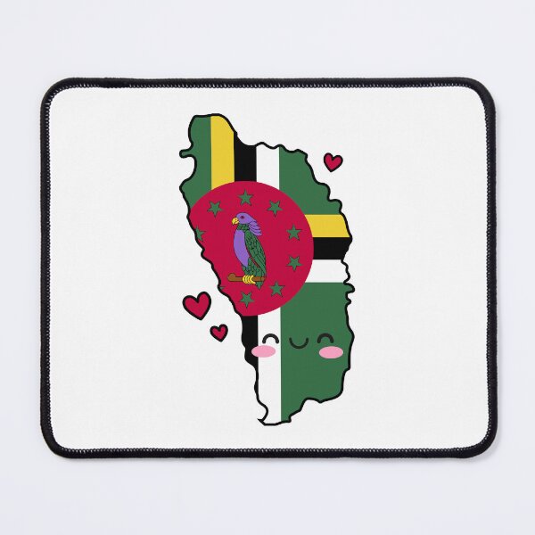 Item preview, Dominica Flag Map Smile with Love designed and sold by pixelsparkzone.