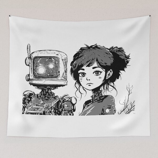 Item preview, ROBOT girl designed and sold by LOVEARTDESIGN.
