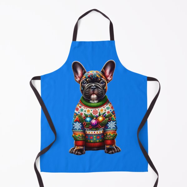 Item preview, French Bulldog's Merry Woofmas Vibes in Christmas Sweater designed and sold by TheMostLikely.