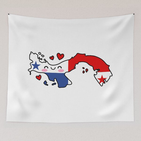 Item preview, Panama Flag Map Smile with Love designed and sold by pixelsparkzone.