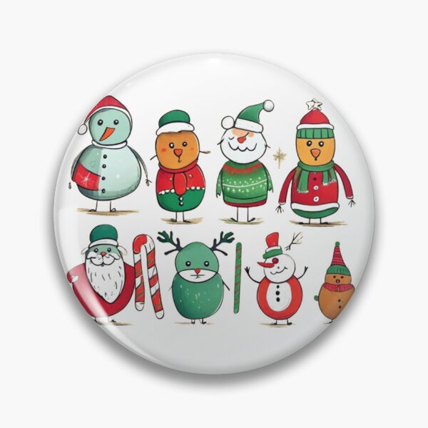Item preview, personajes navideños designed and sold by norachiang.