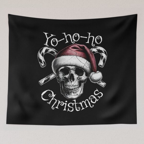 Item preview, Pirate Skull Santa - Merry Swashbuckling Christmas designed and sold by Sir Meow Meow.