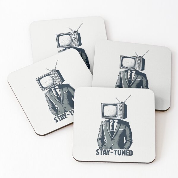 Item preview, Stay Tuned - Vintage Grunge TV Head Propaganda designed and sold by Urban-Alien.