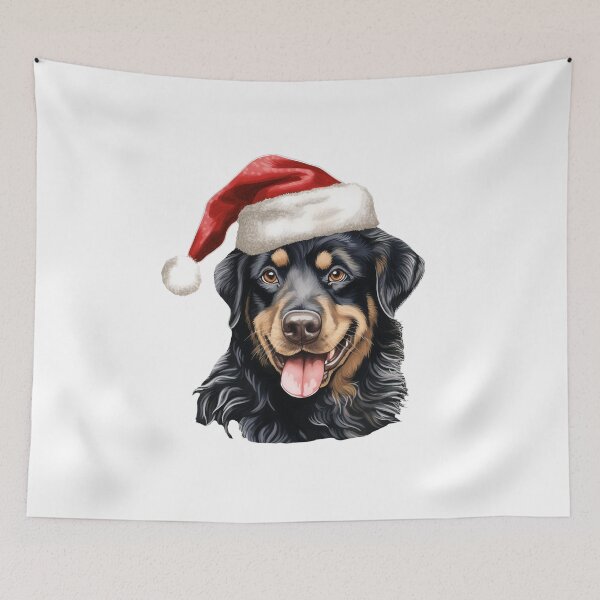 Item preview, Rottweiler Santa Hat Xmas Christmas Fun Cute designed and sold by LastHighwayTees.