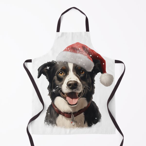 Item preview, Collie Santa Hat Xmas Christmas Fun Cute designed and sold by LastHighwayTees.