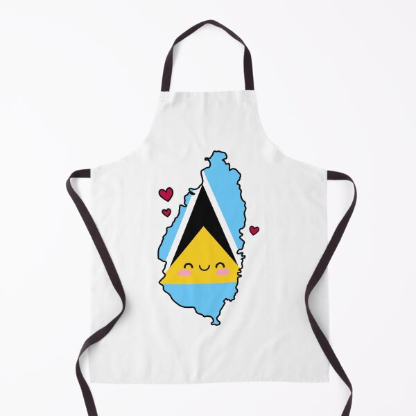 Item preview, Saint Lucia Flag Map Smile with Love designed and sold by pixelsparkzone.